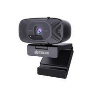 TOALLIN 1080P Auto-Focus Webcam with Dual Microphones, Computer Camera, 90° Wide Angle View without Distortion, USB Webcam for Online Video Calls