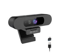 TOALLIN 4K Webcam with WDR/HDR, AI Framing & Tracking, Pic-in-Pic, Built-in Dual Mics, 5X Adjustable Digital Zoom, Image Mirroring, 92° FOV Webcam for Video Conferencing, Streaming, Video Calls