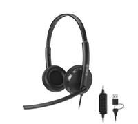 TOALLIN Wired Headset with Mic, Stereo USB Headphones with Noise-Canceling Microphone, Volume Control, One-Key Mute & Answer Calls, Works with PC, laptop, Mac, Phone, Call Center and Office