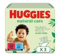 Toallitas Infantiles Huggies Natural Care 2+1 Gratis=168 unidades