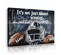 TOANGWALL American Football Helmet Motivation Canvas Wall Art Sports Inspirational Mural Poster Painting Classic Print Artwork for Guest Room Decor 70x100cm