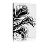 TOANGWALL Minimalist Palm Leaf Canvas Wall Art Modern Botanical Mural Black and White Prints Posters Painting Artwork for Dining Room Home Decor 75x115cm