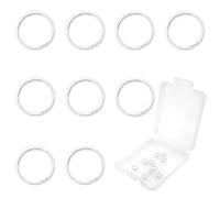 TOAOB 10 pcs 925 Sterling Silver 5 mm Open Jump Rings Silver O Rings Connector Split Open Rings for DIY Craft Necklaces Bracelet Pendant Keychains Jewelry Making