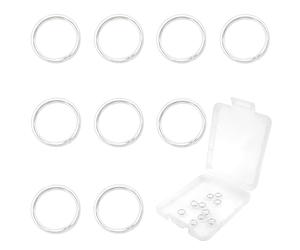 TOAOB 10 pcs 925 Sterling Silver 5 mm Open Jump Rings Silver O Rings Connector Split Open Rings for DIY Craft Necklaces Bracelet Pendant Keychains Jewelry Making