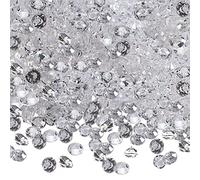 TOAOB 1000 Pieces 6mm Clear Tiny Acrylic Table Scatter Crystals Acrylic Diamonds Rhinestones for Table Decorations Wedding Decoration Bridal Shower Decoration