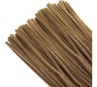 TOAOB 100pcs Brown Pipe Cleaners for Craft 30cm Long Chenille Stem 6mm Thick Fuzzy Sticks Craft Supplies for DIY Flowers Projects Home Decorations
