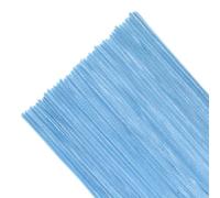 TOAOB 100pcs Chenille Wire Rods Chenille Cure Pipes Cleaner Light Blue Assorted Cleaners Crafts Set 6 mm x 300 mm for DIY Crafts Decoration Supplies Craft