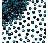 TOAOB 100pcs Natural Stone Beads 4mm Lake Blue Tiger Eye Stone Beads Round Gemstone Loose Spacer Crystal for Jewellery Making Necklace Bracelet Earrings