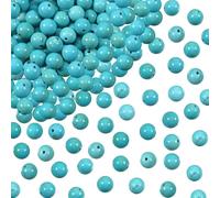 TOAOB 100pcs Natural Stone Beads 6mm Blue Turquoise Stone Beads