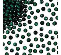 TOAOB 100pcs Natural Stone Beads 6mm Green Tiger Eye Stone Beads Round Gemstone Loose Spacer Crystal for Jewellery Making Necklace Bracelet Earrings