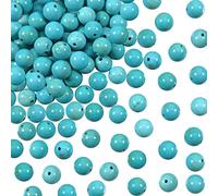 TOAOB 100pcs Natural Stone Beads 8mm Blue Turquoise Stone Beads