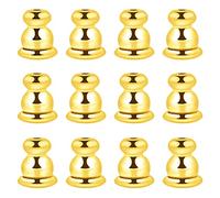 TOAOB 16pcs Locking Earring Backs 18K Gold Plated Earring Stoppers for Studs Locking Replacements Backings