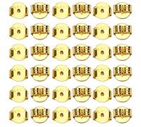 TOAOB 20 pcs Earring Backs Butterfly 925 Silver Gold Tone Replacement Secure Ear Locking for Stud Earrings Jewellery Making