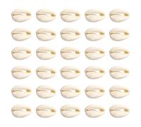 TOAOB 200pcs Craft Shell Beads Oval Spiral Shells Beads Natural Spiral Cowrie Shell Charms 15 to 19mm for Jewellery Making Bracelet Necklace Accessories Crafts DIY