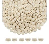 TOAOB 200pcs Half Wooden Beads Natural Unfinished Wooden Half Craft Balls 8mm Mini Split Round Hemisphere Wood Ball for Painting DIY Jewellery Making Art Crafts Assortments