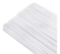 TOAOB 200pcs White Pipe Cleaners for Craft 30cm Long Chenille Stem 6mm Thick Fuzzy Sticks Craft Supplies for DIY Flowers Projects Home Decorations