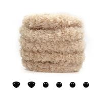 TOAOB 2pcs Long Pipe Cleaners Light Brown Thick Chenille Stems 15mm Craft Supplies Wire Bending Plush for Dog Doll Art and Crafts Projects DIY Decorations