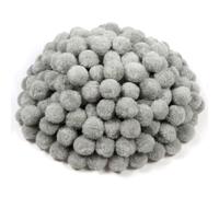 TOAOB 300pcs Grey Pom Poms 25mm Fluffy Pom Poms Fuzzy Pompoms | DIY Crafts, Home Decorations, Camp Projects, DIY Bags Hats, Cellphone Accessory, Clothes Curtains Decorations