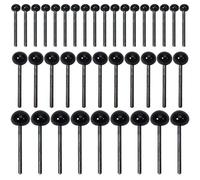TOAOB 300pcs Mini Black Glass Eyes Crochet Craft Eyes 2mm 3mm 4mm Small Eyeballs for DIY Needle Felting Plush Animal Puppet Dolls Sewing Crafts Doll Making Supplies