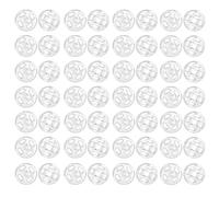 TOAOB 60 Pairs Plastic Snap Fasteners Buttons Clear Invisible Press Studs Transparent Sew on Snap Buttons for Clothing DIY Clothes Shirt Sew Purse Handbag 10 mm