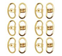 TOAOB 6pcs Earring Lifters Backs 18K Gold Plated Earring Support Large Studs for Heavy Droopy Ears Backs