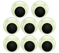 TOAOB 8pcs Glow in The Dark Wiggle Googly Eyes Self Adhesive Luminous Googly Eyes 50mm Plastic Sticker Eyes for DIY Crafts Scrapbooking Decoration