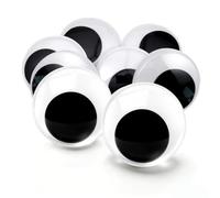 TOAOB 8pcs Large Googly Eyes Self Adhesive 40mm Stick Round Black White | Craft Eyes, Plastic for Doll Making, DIY Crafts Plush