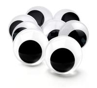 TOAOB 8pcs Large Googly Eyes Self Adhesive 50mm Stick Round Black White | Craft Eyes, Plastic for Doll Making, DIY Crafts Plush