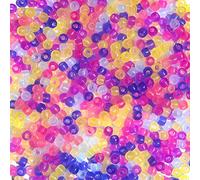 TOAOB 900pcs Pony Beads Glow in the Dark Plastic Changing Beads 8×6mm