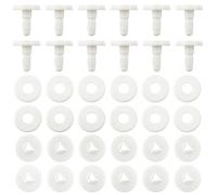 TOAOB Doll Joints for Amigurumis Crochet 20 Set 25mm White Plastic Safety Joints for Stuffed Animals Limbs and Arms Movable Connectors for Doll Making DIY Crafts