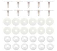 TOAOB Doll Joints for Amigurumis Crochet 20 Set 50mm White Plastic Safety Joints for Stuffed Animals Limbs and Arms Movable Connectors for Doll Making DIY Crafts