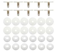 TOAOB Doll Joints for Amigurumis Crochet 20 Set 55mm White Plastic Safety Joints for Stuffed Animals Limbs and Arms Movable Connectors for Doll Making DIY Crafts