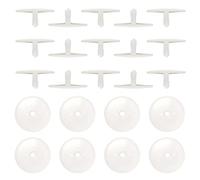 TOAOB Doll Joints for Amigurumis Crochet 50 Set 35mm White Plastic Safety Joints for Stuffed Animals Limbs and Arms Movable Connectors for Doll Making DIY Crafts