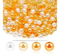 TOAOB Pack of 500 Multicoloured Round Plastic Craft Beads, 6 mm for DIY Jewellery Making