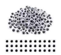 TOAOB Wiggle Googly Eyes with Self Adhesive 500pcs 5mm Black White Round