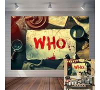 TOAOFY 7x5FT Spy Detective Backdrop Mystery Crime Suspects Photos Clue Evidence Horror Background Girls Boys Kids Birthday Party Decorations Photo Props TAYBDJ1789
