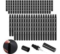 Toapshyly 100pcs/lot 2 ml black plastic perfume bottle sample sprayer atomizer perfume bottle