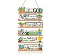 TOARTi 6pcs Bible Verse Wall Art - I am a Child of God for Sunday School