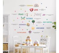 TOARTi Christian Bible Verse Wall Decals Children Inspirational Religious Wall Sticker Christian Scripture Decals Motivational Religious Stickers Classroom Church Sunday School Decoration