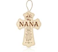 TOARTi Great Gift Ideas for Nana from Grandkids(8”X12”) Mothers Day Decor for Grandma Birthday Nana Plaque Christmas Christ Gift Sign for Nana Grandmother Sweet Home Wall Art for Women Bed Wall Table