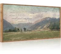 TOARTi Numbers 6:24-26 May The Lord Bless You Wall Art Boho Jesus Christian Bible Verse Scripture Canvas Artwork Large Vintage Landscape Decor for Home Dining Room Christ Gift-20x40Inch