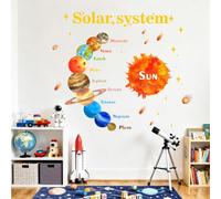 TOARTi Solar System Wall Stickers Planet Universe Space Decor for Classroom