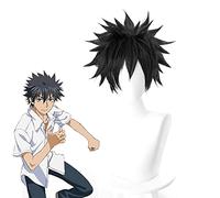 Toaru Majutsu No Index Index-Librorum-Prohibitorum Kamijou Touma Cosplay Wig Black Short Synthetic Hair + Wig Cap