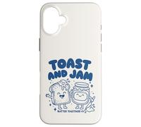 Toast And Jam Butter Together Funny Food Lover Pun Case for iPhone 16 Plus
