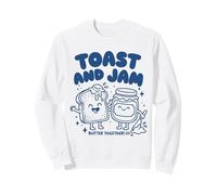Toast And Jam Butter Together Funny Food Lover Pun Sweatshirt