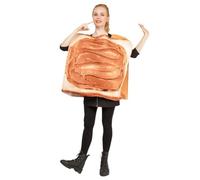 Toast Bread Cosplay Costume Peanut Butter Jam Costume Funny Food Outfit Breakfast Couples Fancy Dress for Party