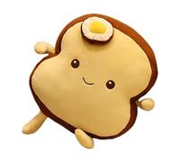 Toast Bread Plush Pillow, Sliced Bread Pillow - Cartoon Cuddly Doll Plush - Cartoon Egg Shirt Design Filled Cushion for Kids Birthday