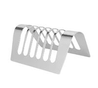 Toast Bread Rack Holder - Functional Sleek Versatile Compact Stylish 4 Or 6 Slots, Lightweight, Premium, Stainless Steel, Food, Cooling Racks Rectangle Non Stick | Air Fryer Modern