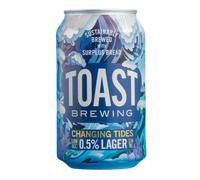 Toast Brewing Changing Tides - Non Alcoholic Lager, Case of 12 Cans