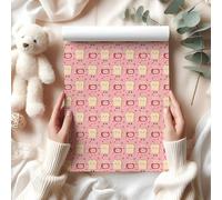Toast & Jam Wrapping Paper Sheet, Cute Kawaii Breakfast Pattern, Perfect for Birthday Parties & Valentines Day Gifts - W118 (Large Sheet - 58 x 85cm / 22.8" x 33.4" inches)